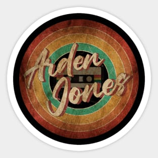 Arden Jones Vintage Circle Art Sticker